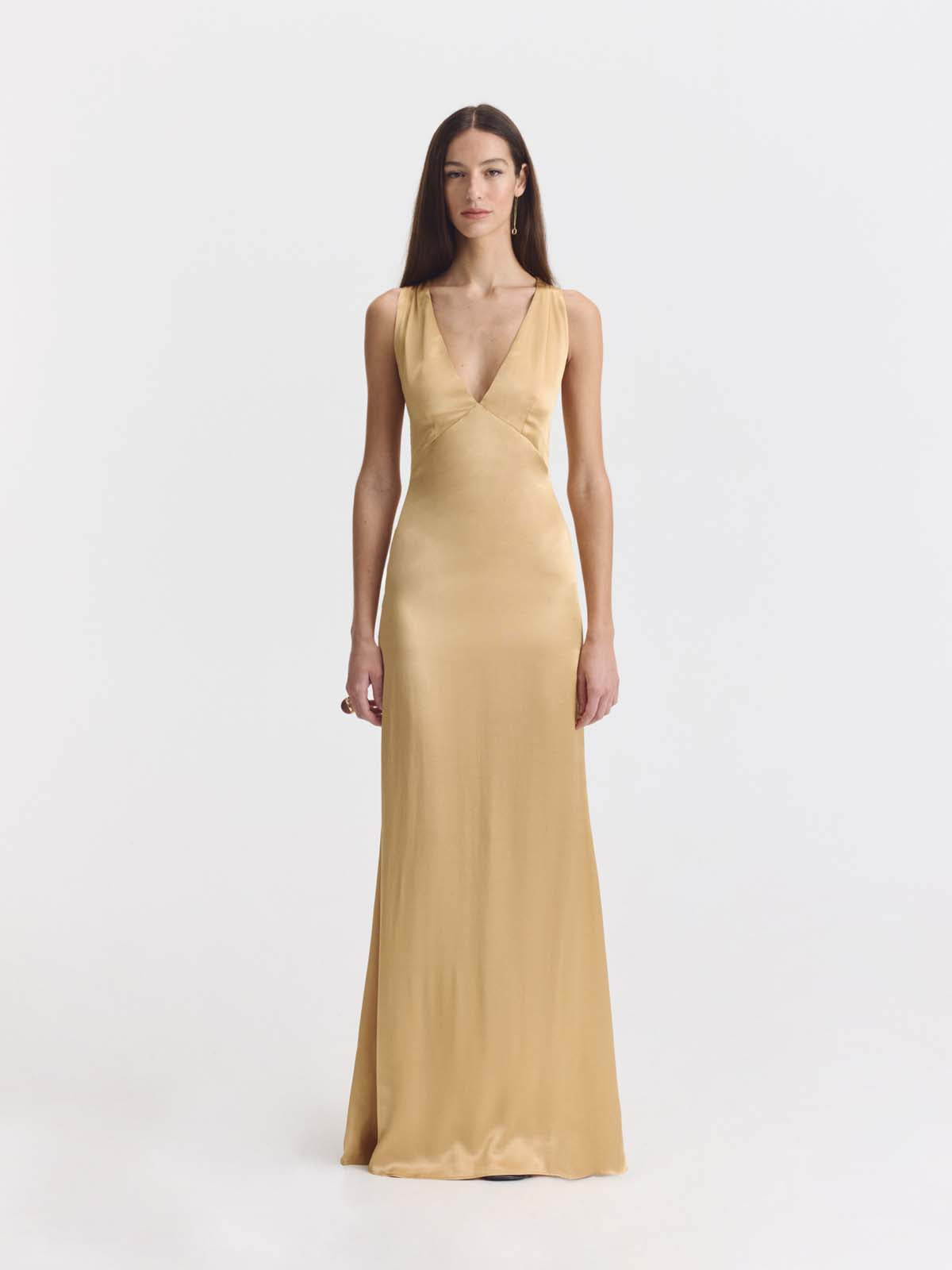 Serena Dress | Gold  Wolflamb