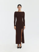 Diana Dress | Chocolate Brown
