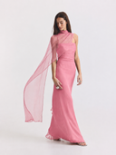 Catania Silk Dress | Pink