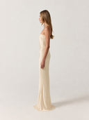Dana Satin Dress | Cream