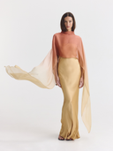 Gabriela Cape | Ombre golden and pink