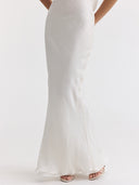 Mimi Dress | White and gold