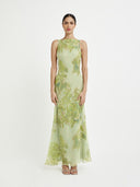 Carmela Dress | Floral Green