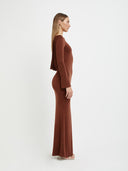 Vestido Consuelo | Marrón Chocolate