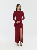 Vestido Diana | Burgundy