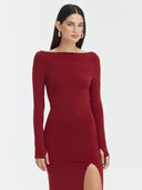 Vestido Diana | Burgundy