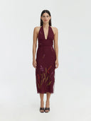Vestido Lirio | Burgundy