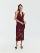 Vestido Lirio | Burgundy
