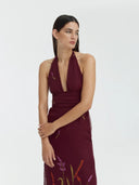 Vestido Lirio | Burgundy