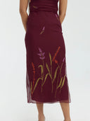 Vestido Lirio | Burgundy
