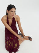 Vestido Lirio | Burgundy