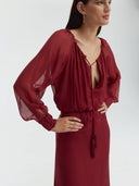 Vestido Amaranto | Burgundy