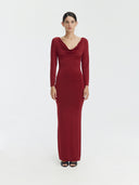 Aster Dress | Burgundy