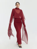 Vestido Aster | Burgundy