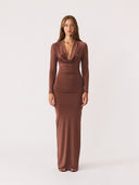 Hart dress| Light Brown