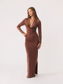 Hart dress| Light Brown