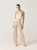 Pantaloni Elise in raso