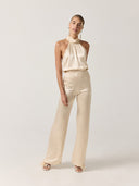 Pantaloni Elise in raso