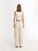 Chelsea Pants | Ivory white