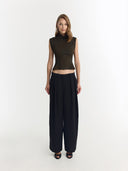 Mei Top | Imprimé vert olive