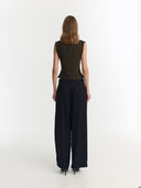 Mei Top | Imprimé vert olive