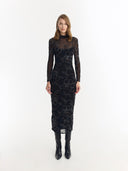 Vestido Phoebe | Bordado negro