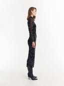 Vestido Phoebe | Bordado negro