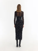 Vestido Phoebe | Bordado negro