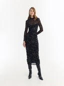 Vestido Phoebe | Bordado negro