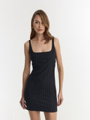 Vestido Rachel | Rayas grises